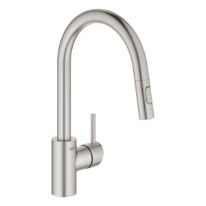 Смеситель для кухни GROHE Concetto, высокий излив, суперсталь (31483DC2)
