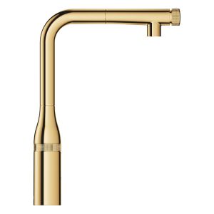 Смеситель для кухни GROHE Essence SmartControl, с выдвижным L-образным изливом, холодный рассвет глянец (31615GL0)