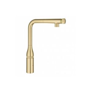 Смеситель для кухни GROHE Essence SmartControl с выдвижным L-образным изливом, холодный рассвет матовый (31615GN0)