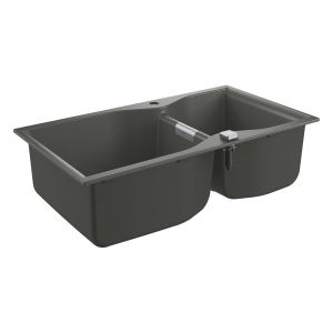 Мойка GROHE K700 с 2 чашами, 900 x 500 мм, серый гранит (31658AT0)