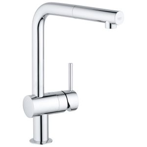 Смеситель для кухни GROHE Minta с выдвижным L-изливом, хром (32168000)