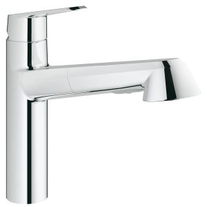 Смеситель для кухни GROHE Eurodisc Cosmopolitan с выдвижной лейкой, хром (32257002)