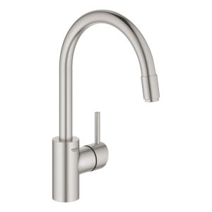 Смеситель для кухни GROHE Concetto New с выдвижным изливом, суперсталь (32663DC3)