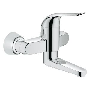Смеситель для раковины GROHE Euroeco Special (вынос 197 мм, длина рычага 120 мм), хром (32767000)