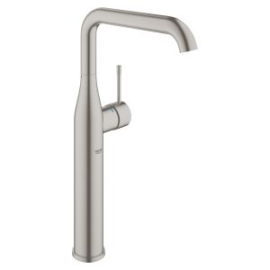 Смеситель для свободностоящей раковины GROHE Essence New, U-излив, суперсталь (32901DC1)