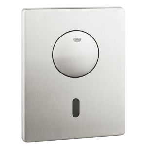 Инфракрасная панель смыва для унитаза GROHE Tectron Skate с дополнительным механическим смывом, суперсталь (37419SD0)