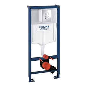 Система инсталляции для унитаза GROHE Rapid SL с панелью смыва Skate Air (3 режима), комплект 3-в-1 (1,13 м) (38721001)