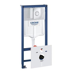 Система инсталляции для унитаза GROHE Rapid SL с панелью смыва Nova Cosmopolitan (3 режима) (1,13 м) (38813001)