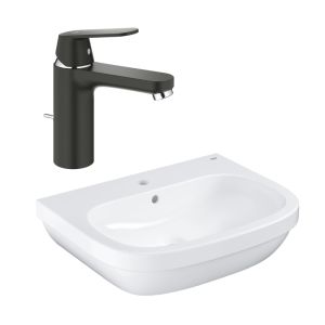Набор GROHE Eurosmart Cosmopolitan для туалета, черный сатин (393KW0)