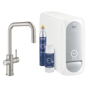 Стартовый комплект GROHE Blue Home U-образный выдвижной излив, суперсталь (31543DC0)