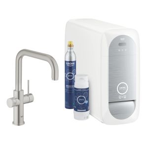 Стартовый комплект GROHE Blue Home U-образный излив, суперсталь (31456DC1)