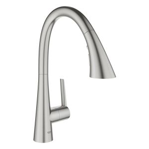 Смеситель GROHE Zedra однорычажный для мойки, DN 15, суперсталь (32294DC2)