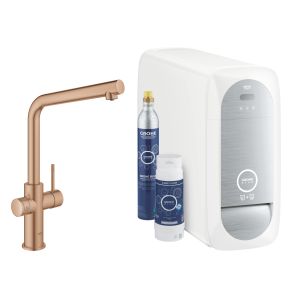 Стартовый комплект GROHE Blue Home L-образный излив, теплый закат, матовый (31454DL1)