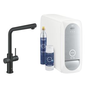 Стартовый комплект GROHE Blue Home L-образный излив, черный бархат (31454KS1)