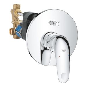 Смеситель однорычажный для ванны GROHE Euroeco DN 15, хром (32747001)