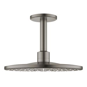 Верхний душ GROHE Rainshower SmartActive 310 с потолочным душевым кронштейном 142 мм, сатиновый графит (26477MG0)