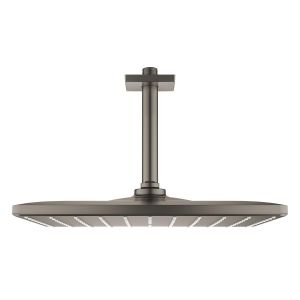 Верхний душ GROHE Rainshower Mono Cube с потолочным душевым кронштейном 142 мм, сатиновый графит (26566MG0)