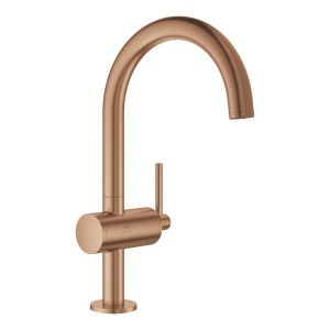 Смеситель однорычажный GROHE Atrio для раковины, DN 15 размер L, теплый закат, матовый (24362DL0)