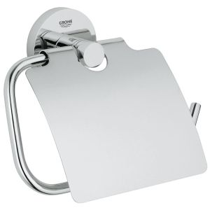 Держатель для туалетной бумаги GROHE Essentials с крышкой, хром (40367001)