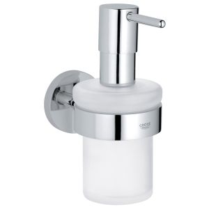 Дозатор жидкого мыла GROHE Essentials с держателем, хром (40448001-L)