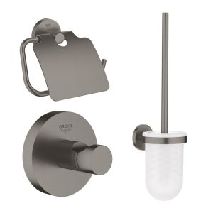 Набор аксессуаров GROHE Essentials для туалета, тёмный графит, матовый (404AL1)