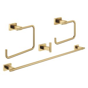 Набор аксессуаров GROHE Essentials Cube (4 предмета), холодный рассвет матовый (40778GN1)