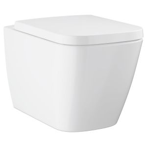 Унитаз подвесной GROHE Bau Edge с сиденьем для унитаза, альпин-белый (106740SH00)