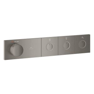 Термостат скрытого монтажа GROHE Grohtherm Aqua Tiles на 3 выхода, темный графит, матовый (106866AL00)