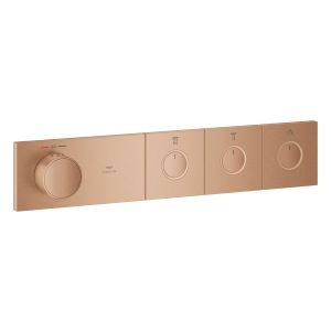 Термостат скрытого монтажа GROHE Grohtherm Aqua Tiles на 3 выхода, теплый закат, матовый (106866DL00)