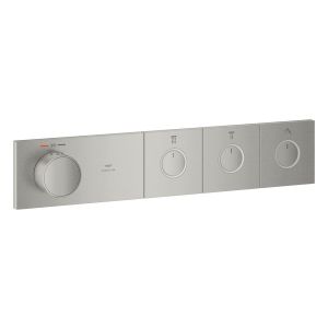 Термостат скрытого монтажа GROHE Grohtherm Aqua Tiles на 3 выхода, суперсталь (106866DC00)