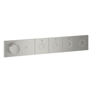 Термостат скрытого монтажа GROHE Grohtherm Aqua Tiles на 4 выхода, суперсталь (106867DC00)