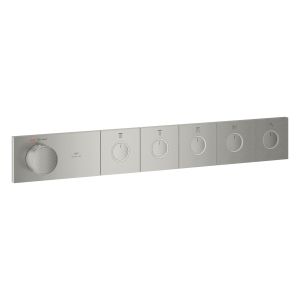 Термостат скрытого монтажа GROHE Grohtherm Aqua Tiles на 5 выходов, суперсталь (106868DC00)