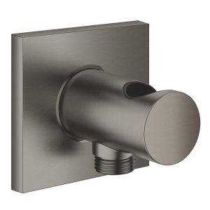 Настенный металлический держатель ручного душа GROHE Rainshower Aqua с подключением для душевого шланга, темный графит, матовый (107059AL00)