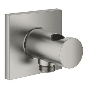 Настенный металлический держатель ручного душа GROHE Rainshower Aqua с подключением для душевого шланга, суперсталь (107059DC00)