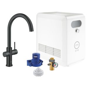 Комплект GROHE Blue Professional, C-образный излив, черный бархат (31323KS2)