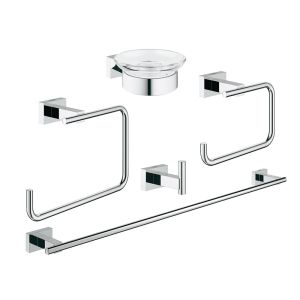 Набор аксессуаров GROHE Essentials Cube (5 предметов), хром (40758001)