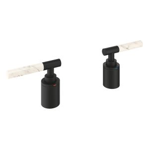 Рукоятки-стики GROHE Atrio Private Collection из кварцевого камня White Attica Caesarstone, черный (48464KF0)