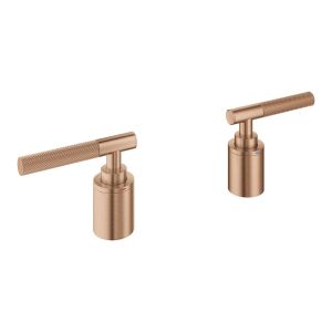 Рукоятки-стики для смесителя GROHE Atrio Private Collection, рифленые, теплый закат, матовый (48651DL0)