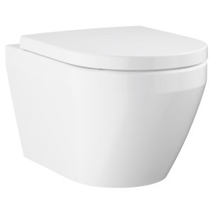 Унитаз GROHE Euro Ceramic подвесной с сиденьем для унитаза, альпин-белый (102510SH00)