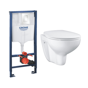 Комплект подвесной унитаз GROHE Bau Ceramic + Инсталляция Rapid SL (38772SH0 + 3935100)