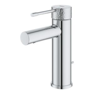 Смеситель однорычажный для раковины GROHE Essence, размер S, 1/2″, крафтовый декор, хром (24175PF1)
