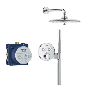 Набор для душа GROHE Precision SmartControl: термостат с встроенным держателем для ручного душа, SmartBox, верхний душ, шланг, ручной душ, хром (34878000)